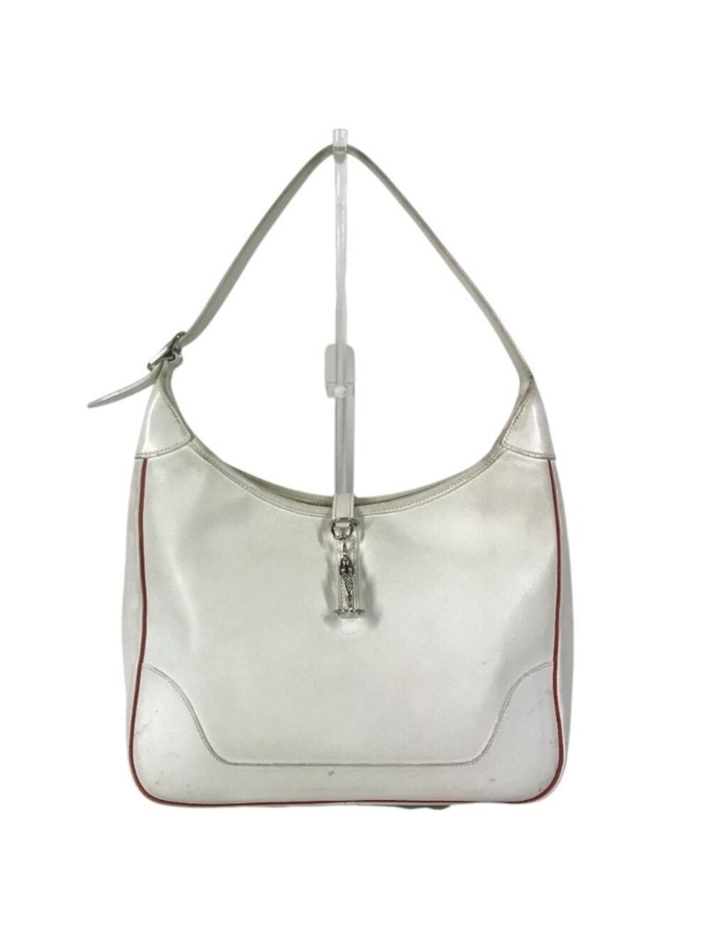 Hermes Shoulder Bag Trim 31 Leather White